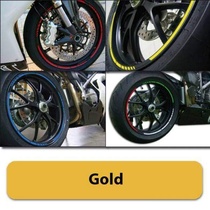 Proužky na ráfky GP Style, zlaté, 7mm široké, pro 16-19 palcová kola