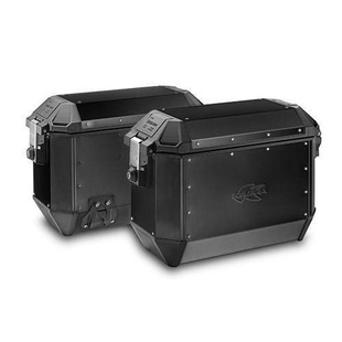 Kappa KMS36BPACK2  - 2x černý boční hliníkový kufr K'MISSION Monokey 36 litrů
