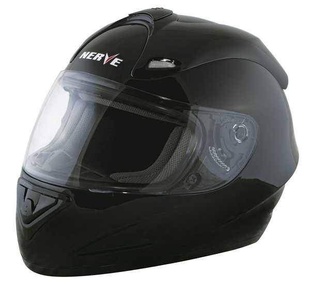 NERVE NH2013 Black matt Moto Přilba černá matná integrální helma na motorku