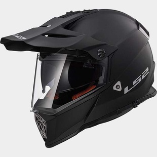 LS2 MX436 PIONEER SOLID Matt Black černá matná enduro helma na motorku