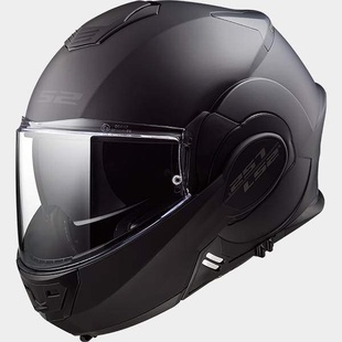 LS2 FF399 VALIANT NOIR MATT BLACK čerá matná překlápěcí helma na motorku