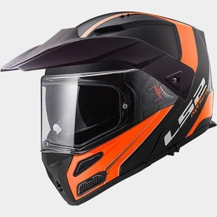 LS2 FF324 METRO EVO RAPID Matt Black Orange, černá oranžová výklopná helma na motorku