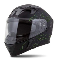 Cassida Integral 3.0 Hack černá matná zelená integrální helma