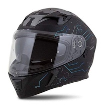 Cassida Integral 3.0 Hack černá matná modrá integrální helma