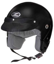 Přilba ZED C40, černá matná otevřená jet helma na motorku