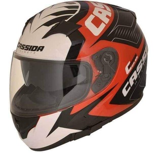 Cassida Integral 2.0 Perimetric červená-černá-bílá-šedá helma na motorku