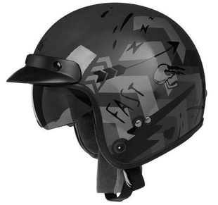 Cassida Oxygen BadAss, šedá černá bílá helma na motorku