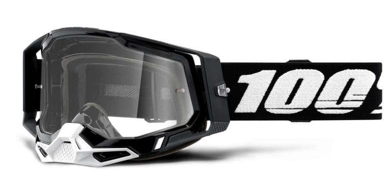100% MX brýle RACECRAFT 2 brýle černé, čiré plexi