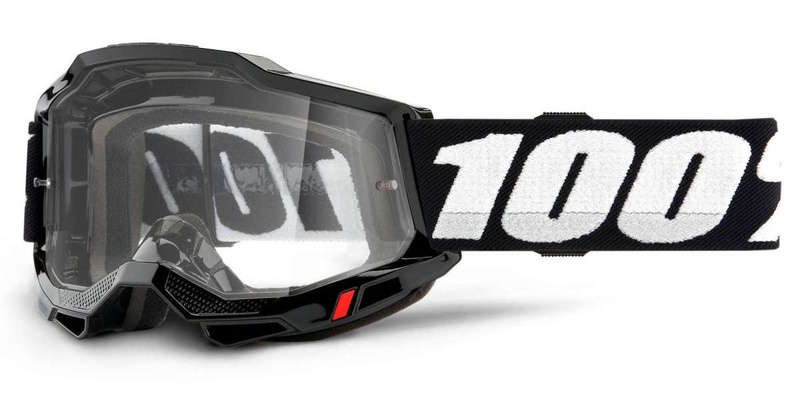 100% MX brýle ACCURI 2 OTG brýle černé, čiré plexi
