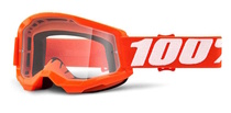100% MX brýle STRATA 2 brýle Orange, čiré plexi