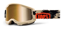 100% MX brýle STRATA 2 brýle Kombat, True zlaté plexi