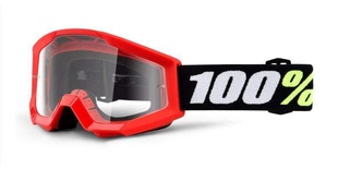 MX brýle 100% Strata Mini Gron Red dětské čiré plexi