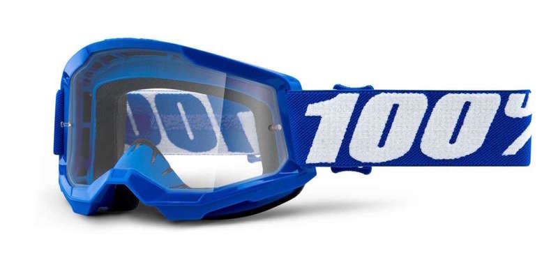 100% MX brýle STRATA 2 dětské brýle modré, čiré plexi