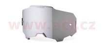 náhradní plexi pro brýle 100% ARMEGA HIPER stříbrné chromové, Anti-fog