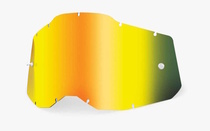 náhradní plexi pro brýle 100% plexi Racecraft 2/Accuri 2/Strata 2, zlaté chrom, Anti-fog