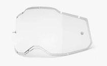 náhradní plexi pro brýle 100% plexi Injected Racecraft 2/Accuri 2/Strata 2, čiré, Anti-fog
