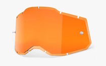 náhradní plexi pro brýle 100% plexi Injected Racecraft 2/Accuri 2/Strata 2, žluté chrom, Anti-fog