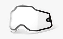 náhradní plexi pro brýle 100% plexi Racecraft 2/Accuri 2/Strata 2, dvojité čiré, Anti-fog