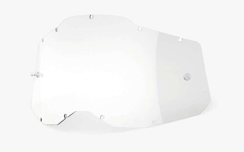 náhradní plexi pro brýle 100% plexi Accuri 2/Strata 2, 100%, USA dětské (čiré, Anti-fog
