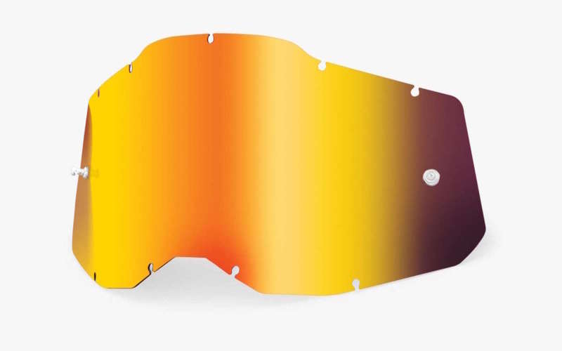 náhradní plexi pro brýle 100% plexi Accuri 2/Strata 2, 100%, USA dětské (červené chrom, Anti-fog