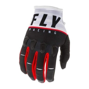 FLY RACING KINETIC K120 2020 rukavice na motokros, barva černá bílá červená