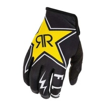FLY RACING LITE 2020 Rockstar rukavice na motokros, barva černá bílá