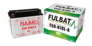 Motobaterie Fulbat 12V, F50-N18L-A, 20Ah, 260A, konvenční 205x90x162, (včetně balení elektrolytu) pro MOTO GUZZI 940 BELLAGIO rok výroby 2012