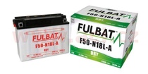 Motobaterie Fulbat 12V, F50-N18L-A, 20Ah, 260A, konvenční 205x90x162, (včetně balení elektrolytu)