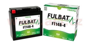 Motobaterie Fulbat 12V, FT14B-4 SLA, 12Ah, 210A, konvenční 184x124x170, (včetně balení elektrolytu) pro BUELL M2 1200 CYCLONE rok výroby 2001