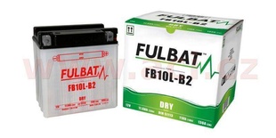 Motobaterie Fulbat 12V, FB10L-A2, 11Ah, 130A, konvenční 135x90x145, (včetně balení elektrolytu) pro BUELL M2 1200 CYCLONE rok výroby 2000