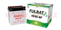 Motobaterie Fulbat 12V, FB10L-BP, 11Ah, 130A, konvenční 135x90x145, (včetně balení elektrolytu)