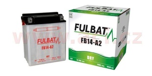 Motobaterie Fulbat 12V, FB14-A2, 14Ah, 165A, konvenční 134x89x166, (včetně balení elektrolytu) pro BUELL S3 1200 THUNDERBOLT rok výroby 1997