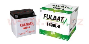 Motobaterie Fulbat 12V, FB30L-B, 30Ah, 300A, konvenční 168x132x176 (včetně balení elektrolytu) pro BUELL M2 1200 CYCLONE rok výroby 1998