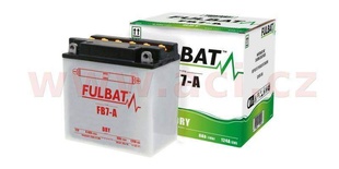 Motobaterie Fulbat 12V, FB7-A, 8Ah, 124A, konvenční 135(145)x75x133, (včetně balení elektrolytu)