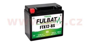 Motobaterie Fulbat 12V, FTX12-BS GEL, 10Ah, 180A, bezúdržbová MF AGM 150x87x130 (aktivovaná ve výrobě) pro TRIUMPH THRUXTON 865 rok výroby 2015