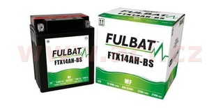 Motobaterie Fulbat 12V, FTX14AH-BS, 12Ah, 210A, bezúdržbová MF AGM 134x89x166 (včetně balení elektrolytu) pro BUELL S3 1200 THUNDERBOLT rok výroby 1998