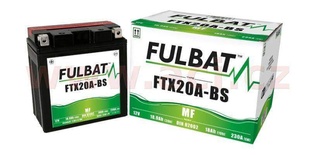 Motobaterie Fulbat 12V, FTX20A-BS, 18Ah, 230A, bezúdržbová MF AGM 150x87x161 (včetně balení elektrolytu) pro MOTO GUZZI 940 BELLAGIO rok výroby 2011