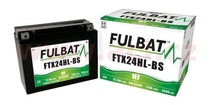 Motobaterie Fulbat 12V, FTX24HL-BS, 21Ah, 350A, bezúdržbová MF AGM 205x87x161, (včetně balení elektrolytu)