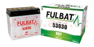 Motobaterie Fulbat 12V, 53030, 30Ah, 300A, pravá konvenční 186x130x171 včetně elektrolitu pro YAMAHA XJR 1300 rok výroby 2000