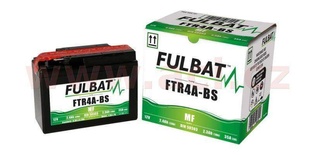 Motobaterie Fulbat 12V, FTR4A-BS, 2,3Ah, 35A, bezúdržbová MF AGM 114x49x86, (včetně balení elektrolytu) pro TRIUMPH ROCKET 2300 III CLASSIC rok výroby 2007