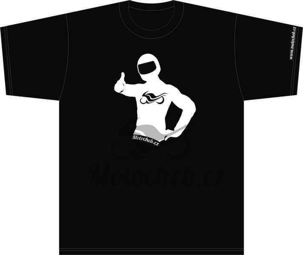 Pánské tričko Motorkář, černé tričko na motorku