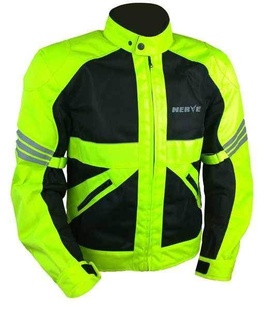 NERVE GO neon pánská letní textilní prodyšná bunda na motorku