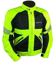 NERVE GO neon pánská letní textilní prodyšná bunda na motorku