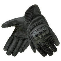 Kožené rukavice Ozone Town II CE, krátké černé rukavice na motorku