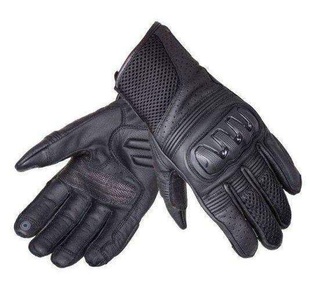 Dámské kožené rukavice Ozone Town II CE Lady, krátké černé rukavice na motorku