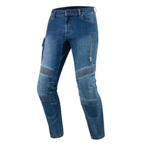 Rebelhorn VANDAL DENIM WASHED modré jeans kevlarové kalhoty na motorku