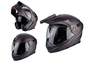 SCORPION ADX-1 přilba antracitová matná výklopná enduro helma na motorku