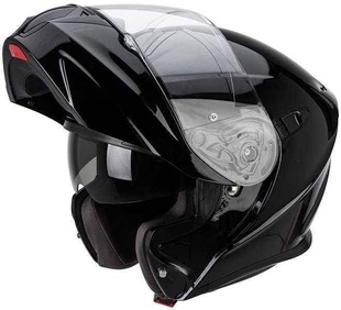 SCORPION EXO-920 černá lesklá výklopná helma na motorku