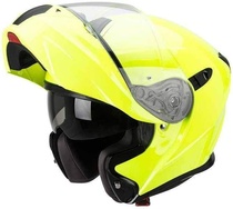 SCORPION EXO-920 neonová žlutá výklopná helma na motorku