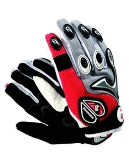 Letní sportovní rukavice na motorku SQ MOTO-MX černé - červené